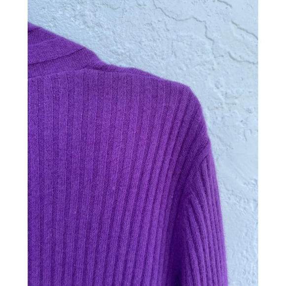 Fenn Wright Manson Womens Open Asymmetrical Draper Cardigan Purple Sz 2X/2XL - Picture 3 of 8